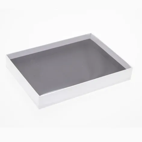 24 Choc Board Base & Clear Lid; White